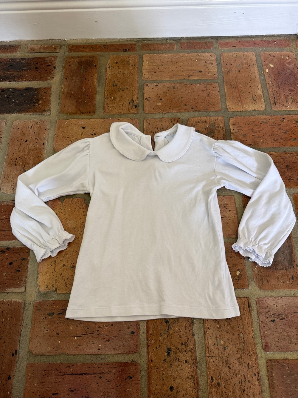 Little English White Peterpan Collar Blouse Size 5